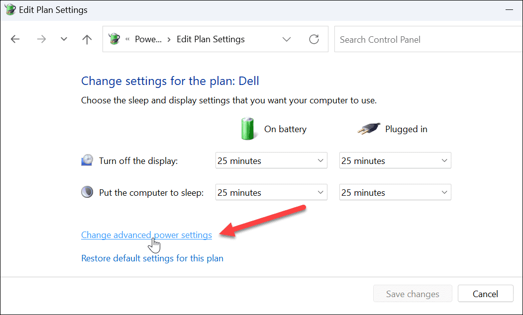 Konfigurirajte čas mirovanja v sistemu Windows 11