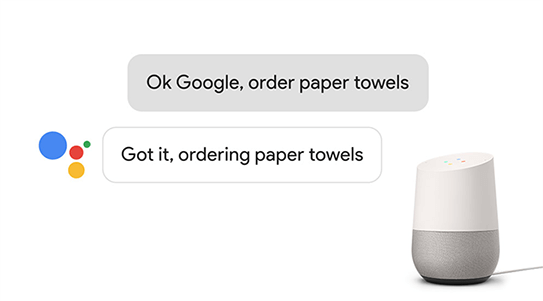 Potrošniki lahko zdaj kupujejo pri sodelujočih prodajalcih storitve Google Express s storitvijo Google Assistant v storitvi Google Home.
