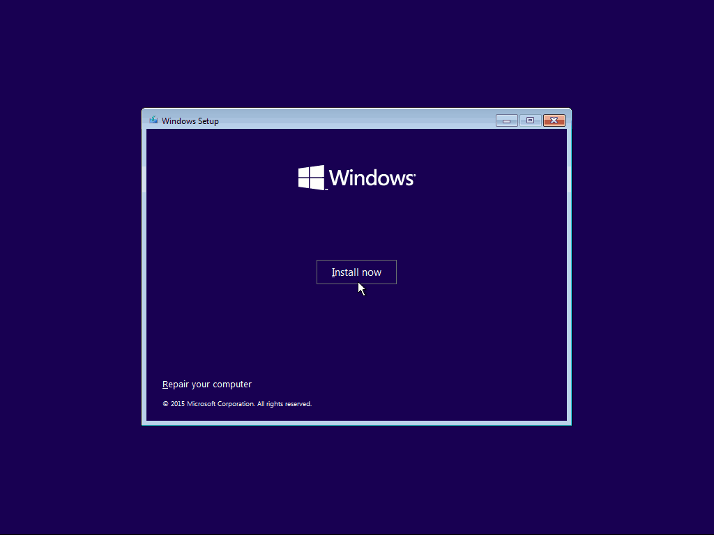 02 Namestite zdaj Windows 10 Clean Install