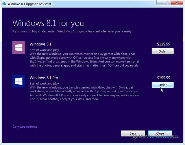 Kako nadgraditi Windows 7 na Windows 8.1 s programom Upgrade Assistant