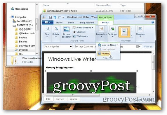 Kako zagnati Windows Live Writer iz Dropboxa