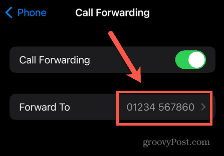 iphone številka za posredovanje klicev
