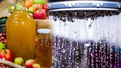 Kakšne so prednosti soka jabolčnega kisa? Kaj se zgodi, če v vodo za prhanje dodate jabolčni kis?