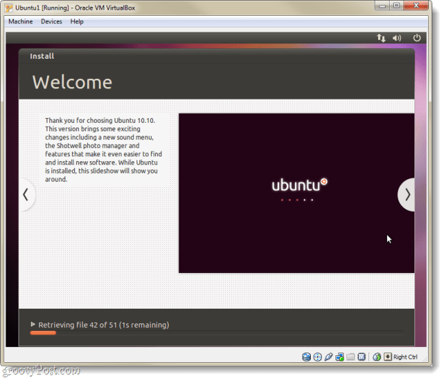 ubuntu namestite pozdravno stran