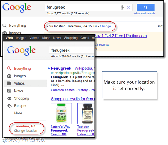 nasvet za iskanje v trgovini Google