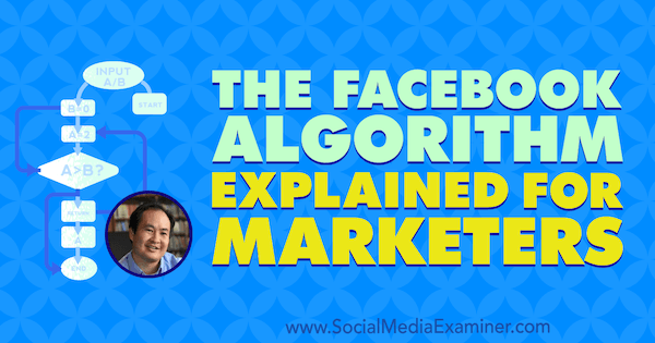 Facebook algoritem, razložen za tržnike, ki vsebuje vpoglede Dennisa Yuja v podcastu Social Media Marketing.