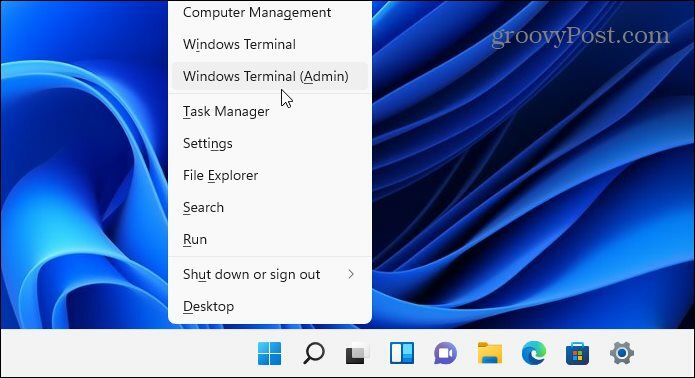 Windows Terminal Admin popravi ntoskrnl.exe bsod windows 11