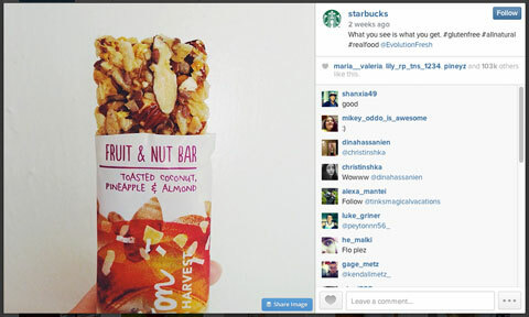 starbucks instagram slika z #glutenfree