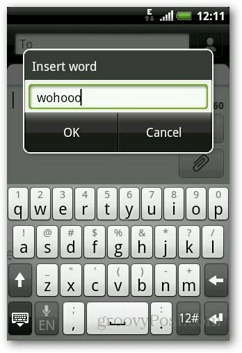 Dodaj slovar Android 11