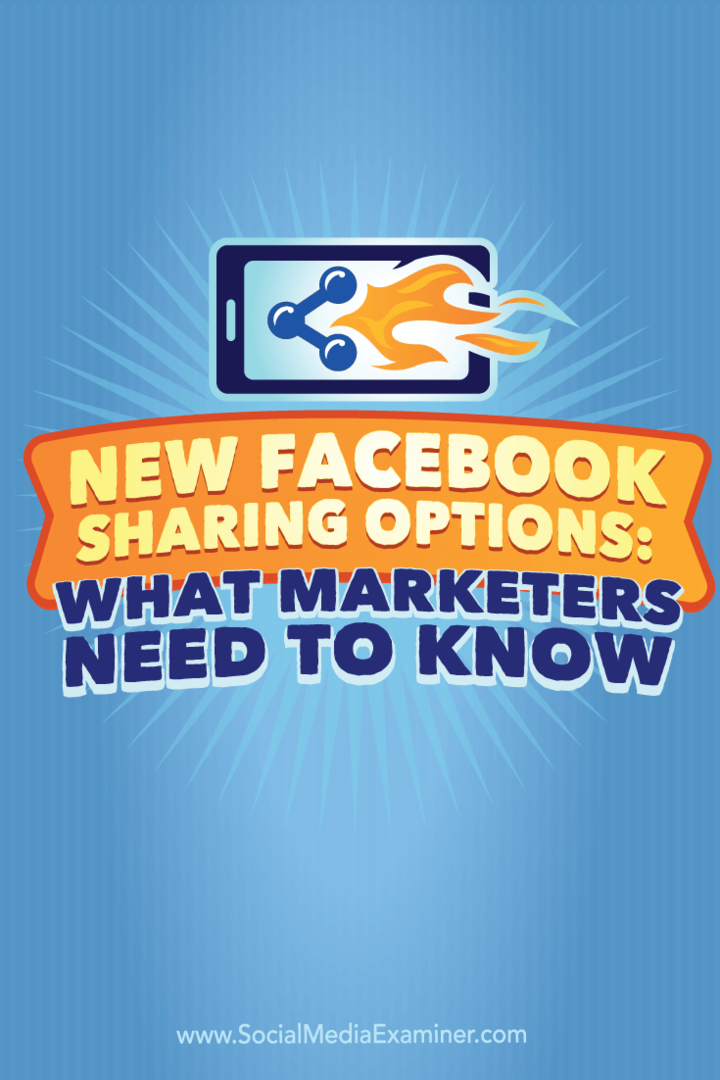Nove možnosti skupne rabe na Facebooku: Kaj morajo tržniki vedeti: Izpraševalec socialnih medijev