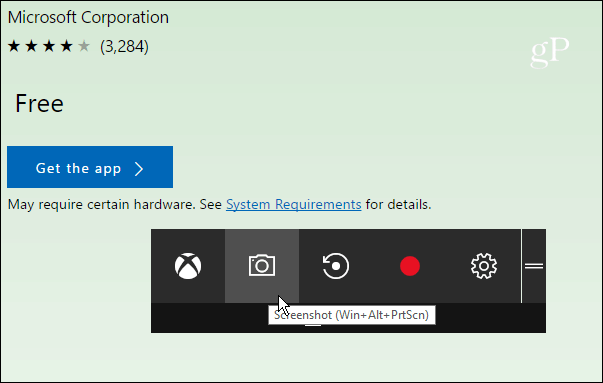 Kako narediti posnetek zaslona v operacijskem sistemu Windows 10 z Xbox Game DVR