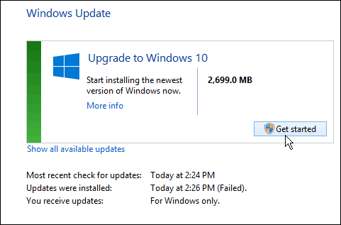 Windows 10 Pripravljen