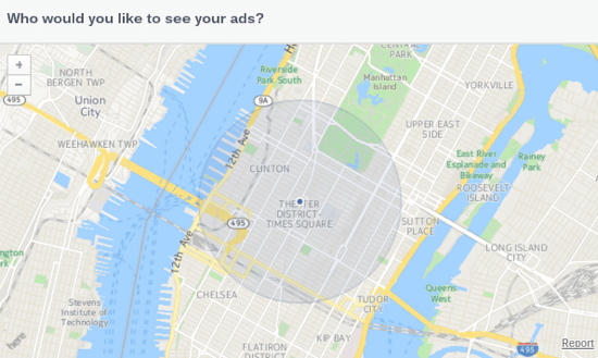 orodje za zemljevide oglasov na facebooku