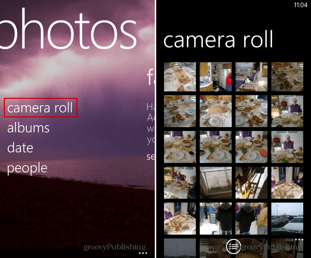 Zaslon kamere Windows Phone 8