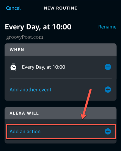 alexa app add action