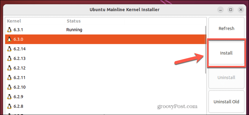 ubuntu namestite jedro v mainline