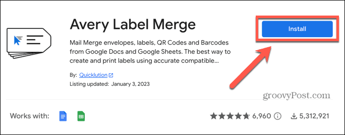 google sheets namestite avery label merge
