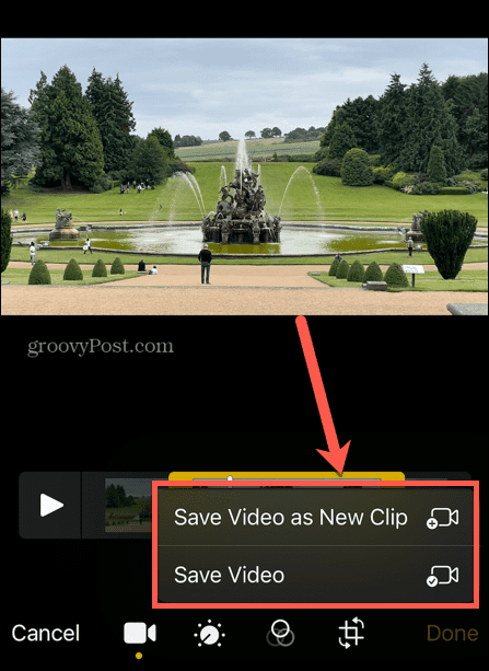 iphone shrani video kot nov posnetek