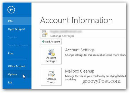 Outlook 2013 uporabljajo možnosti podpisne datoteke
