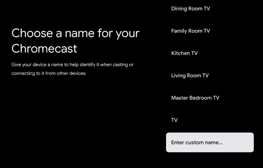 Kako preimenovati Chromecast z Google TV