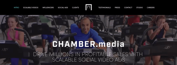 Chamber Media izdeluje prilagodljive družabne video oglase.