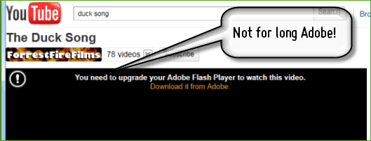Oglejte si YouTube, ne da bi namestili Adobe Flash Player