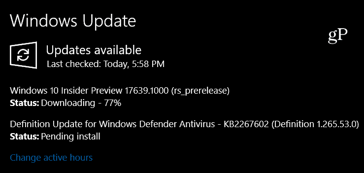 Windows 10 Redstone 5 Build 17639