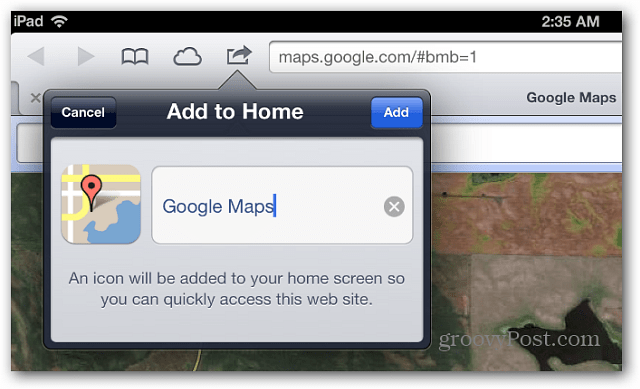 Nasvet za iOS 6: Dodajte Google Zemljevide na začetni zaslon