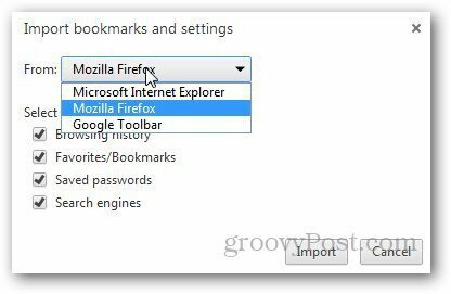 Prenos zaznamkov Firefox 8