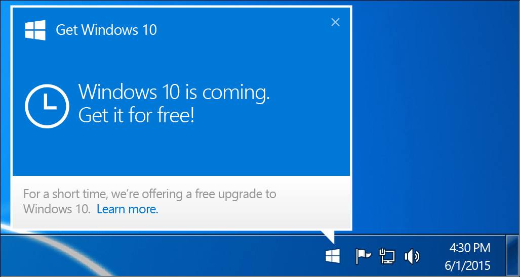 Microsoft za odstranitev obvestila o nadgradnji sistema Windows 10