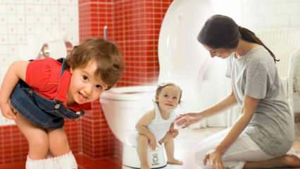 Kako postaviti plenice na otroke? Kako naj otroci čistijo stranišče? Toaletni trening ..