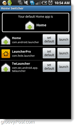 Android aplikacija za stikalo za dom
