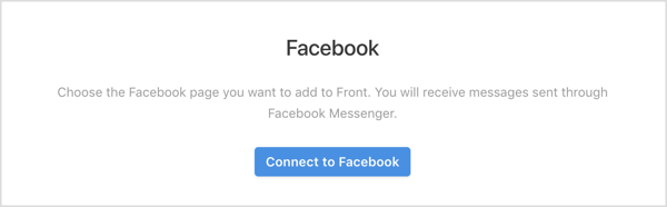 V aplikaciji Spredaj kliknite gumb Poveži se s Facebookom.