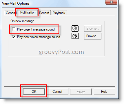 Kako onemogočiti moteče Outlook 3 Obvestilo o BEEP za e-poštna sporočila z velikim pomenom