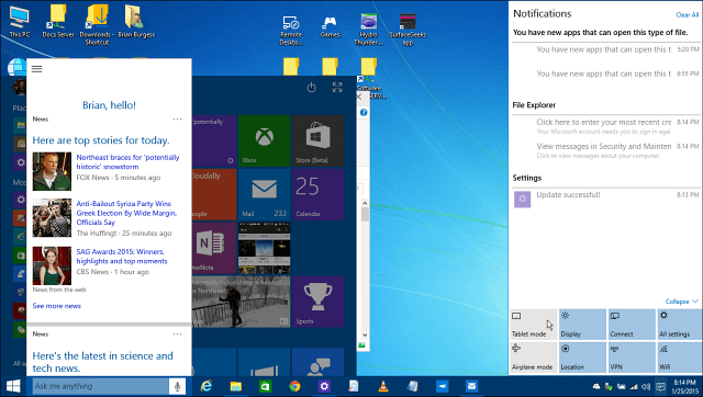 Prenesite sistem Windows 10 Technical Preview Build 9926 ISO