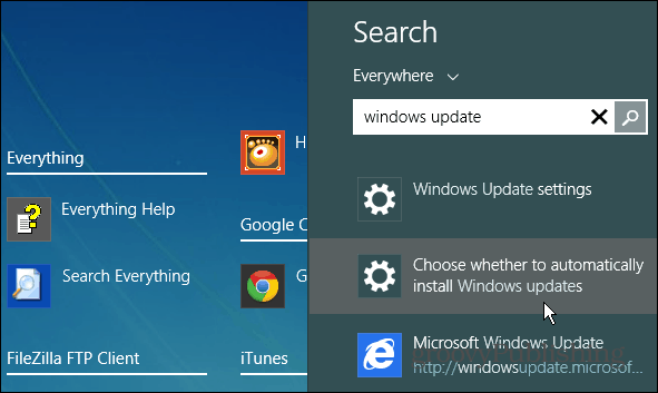 Poiščite posodobitve sistema Windows