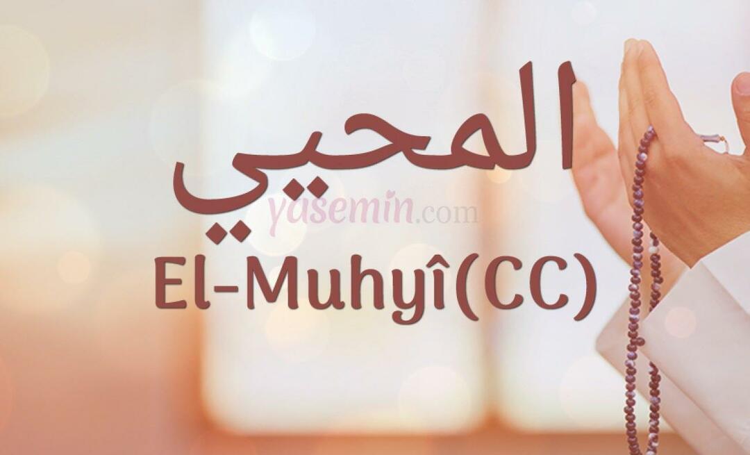 Kaj pomeni al-muhyi (cc)? V katerih verzih je omenjen al-Muhyi?