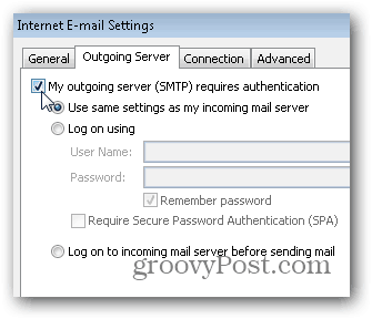 Nastavitve IMAP za Outlook 2010 SMTP POP3 - 06