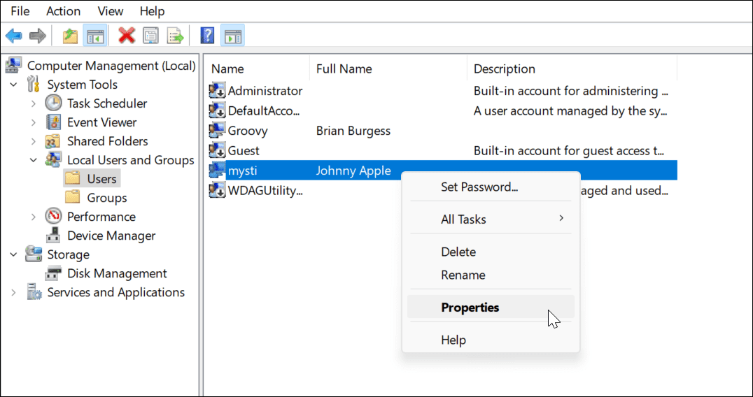 Začasno onemogočite račun v sistemu Windows 11