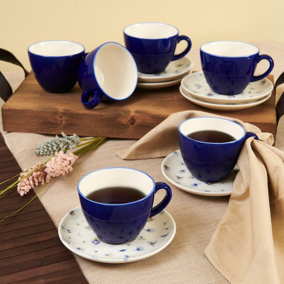 12-delni komplet čajnih skodelic Tulu Porcelain Bloom