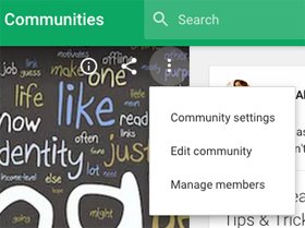 nove nastavitve skupnosti Google +