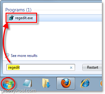kako zagnati urejevalnik registra v operacijskem sistemu Windows 7