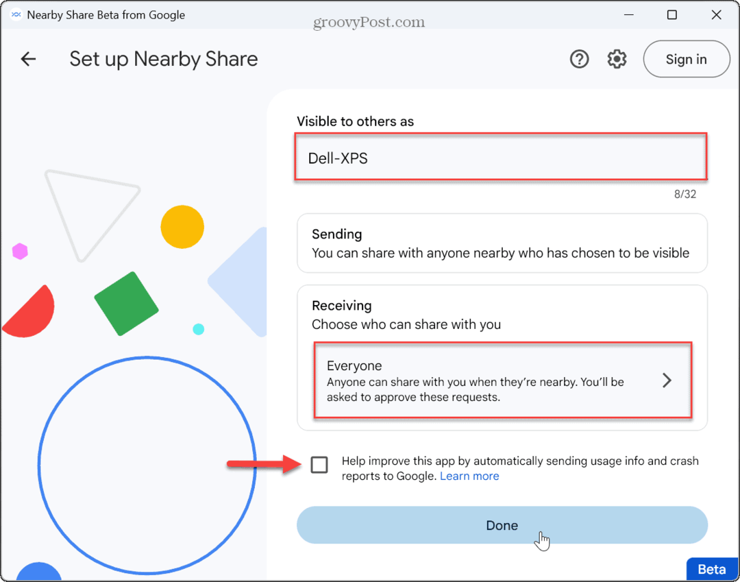 Kako uporabljati Google Nearby Share v sistemu Windows 11