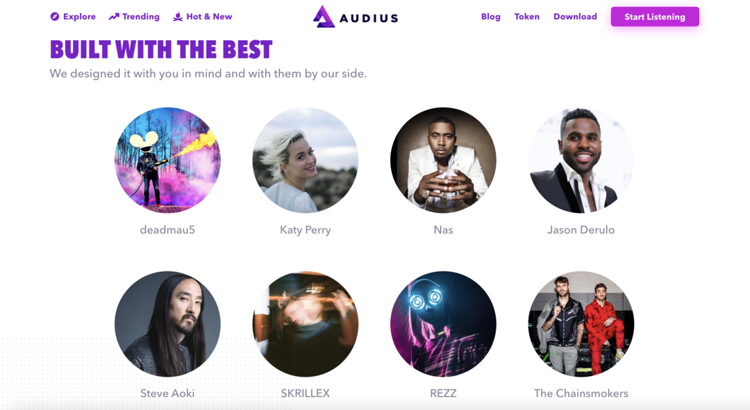 audius-spletna stran za pretakanje-glasbe