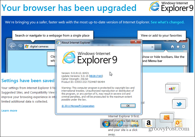 Kako odstraniti predogled Internet Explorerja 11 predogled iz sistema Windows 7