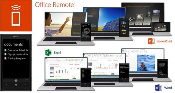 Nadzorite svoje predstavitve in druge pisarniške dokumente z Office Remote