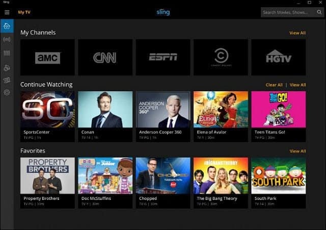 Sling TV prihaja v sistem Windows 10 s podporo Cortane
