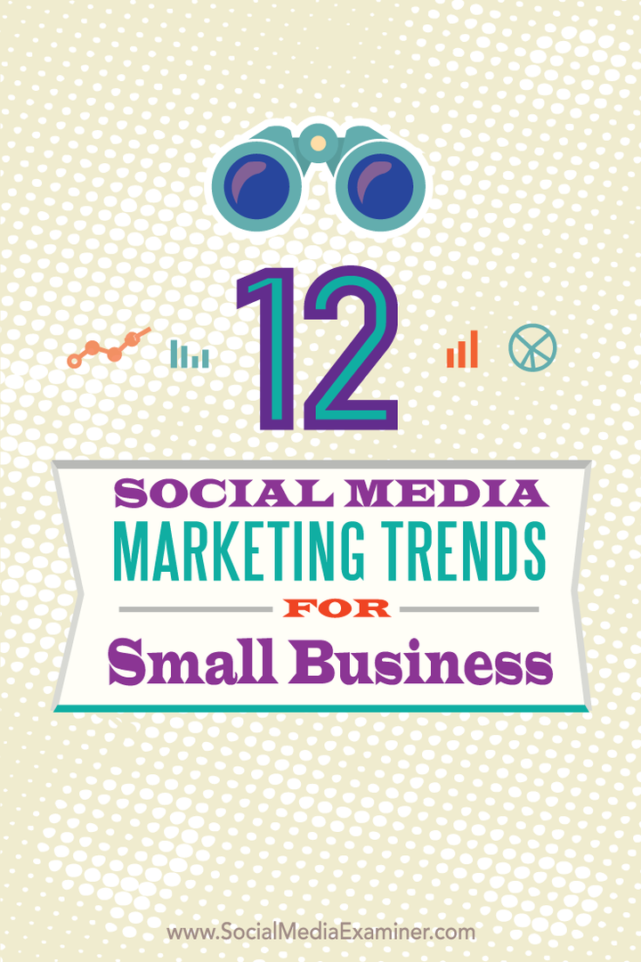 dvanajst trendov trženja socialnih medijev za mala podjetja