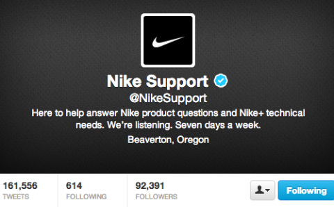 Nike podporo