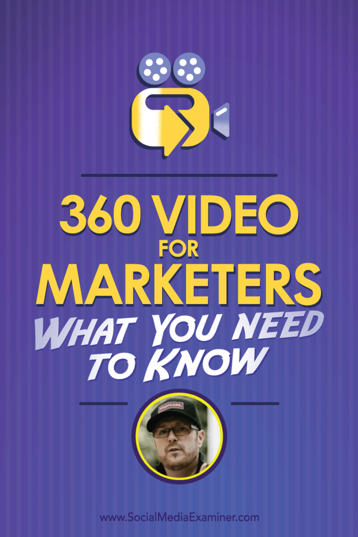 Ryan Anderson Bell se z Michaelom Stelznerjem pogovarja o 360 Video za tržnike in o tem, kaj morate vedeti.